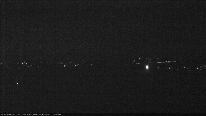 Lake Travis webcam, October 14, 2019 10:35 PM CT