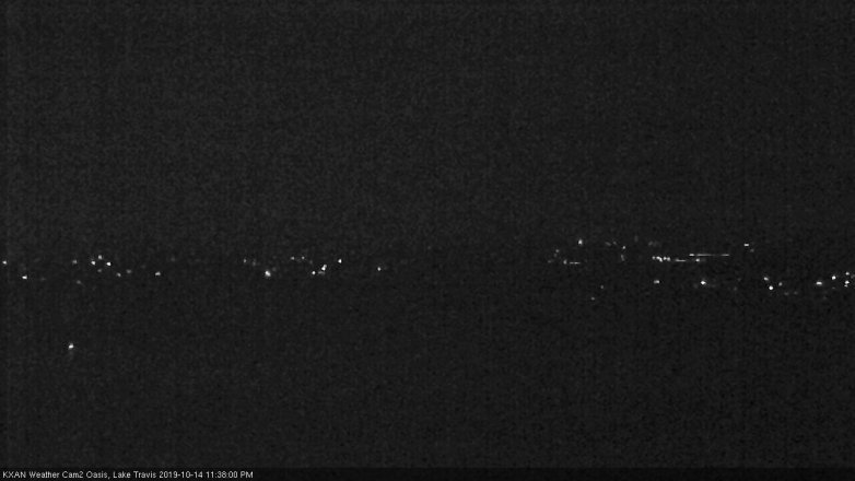 Lake Travis webcam, October 14, 2019 10:40 PM CT