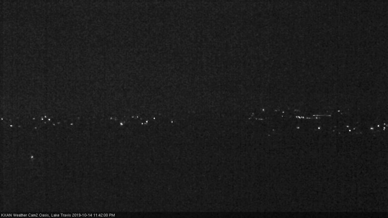 Lake Travis webcam, October 14, 2019 10:45 PM CT