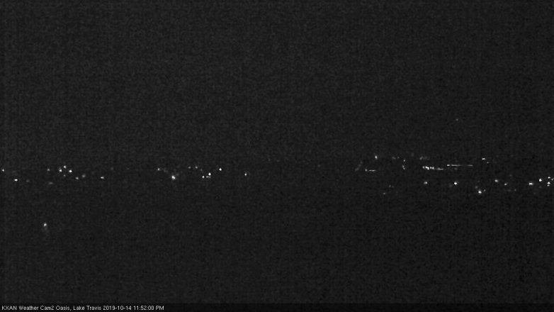 Lake Travis webcam, October 14, 2019 10:55 PM CT