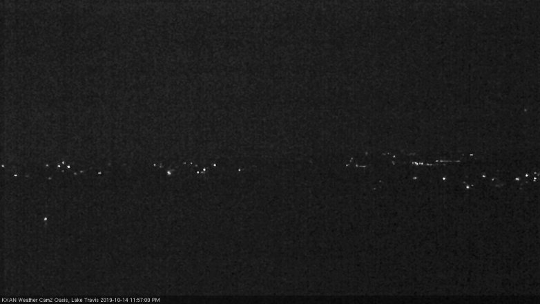 Lake Travis webcam, October 14, 2019 11:00 PM CT