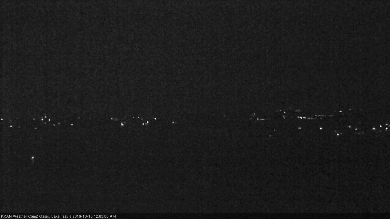 Lake Travis webcam, October 14, 2019 11:05 PM CT