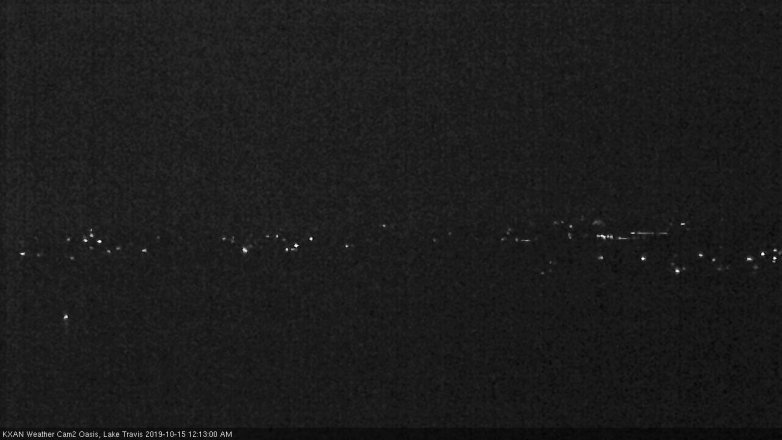 Lake Travis webcam, October 14, 2019 11:15 PM CT