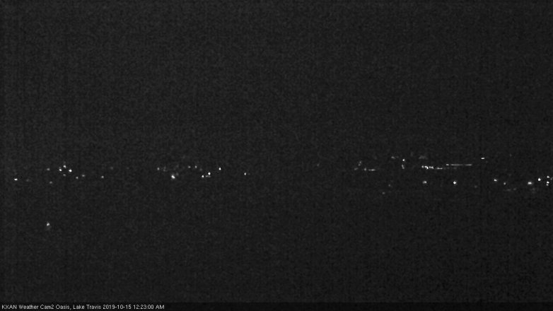 Lake Travis webcam, October 14, 2019 11:25 PM CT