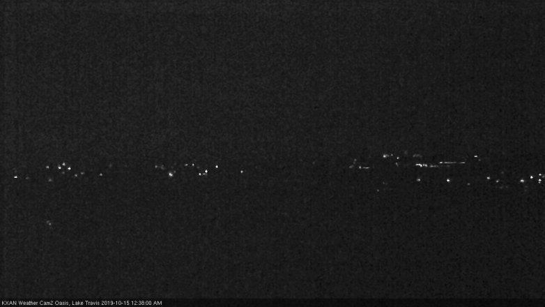 Lake Travis webcam, October 14, 2019 11:40 PM CT