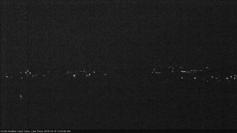 Lake Travis webcam, October 14, 2019 11:45 PM CT