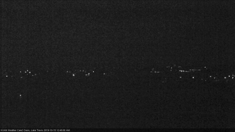 Lake Travis webcam, October 14, 2019 11:50 PM CT