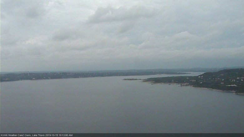 Lake Travis webcam, October 15, 2019 9:15 AM CT