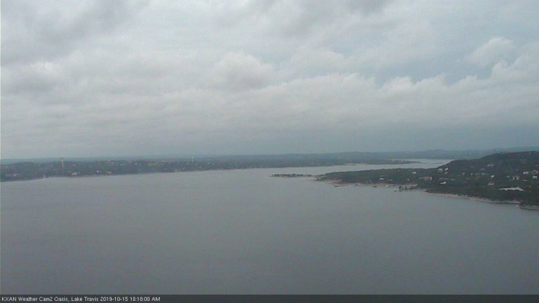 Lake Travis webcam, October 15, 2019 9:20 AM CT