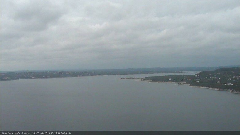 Lake Travis webcam, October 15, 2019 9:25 AM CT