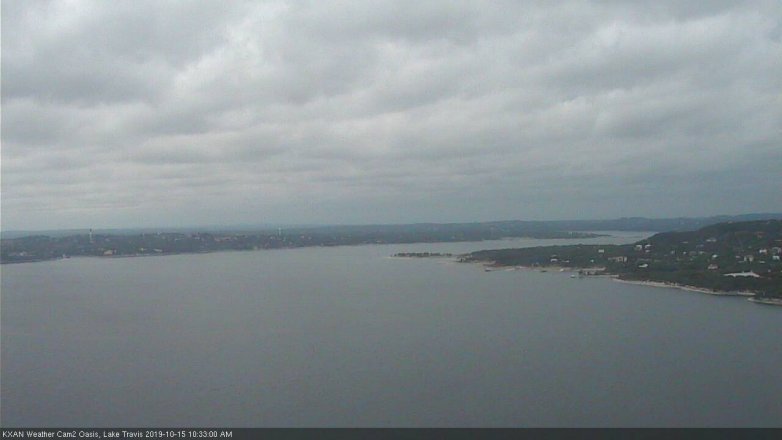 Lake Travis webcam, October 15, 2019 9:35 AM CT
