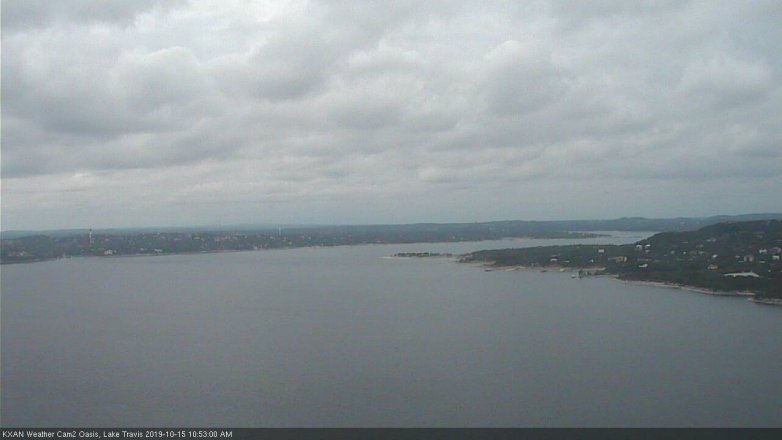 Lake Travis webcam, October 15, 2019 9:55 AM CT