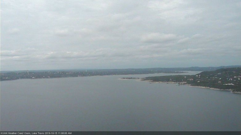 Lake Travis webcam, October 15, 2019 10:10 AM CT