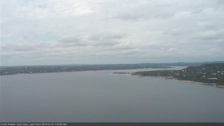 Lake Travis webcam, October 15, 2019 10:55 AM CT