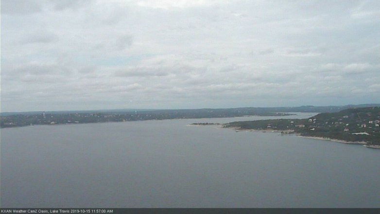 Lake Travis webcam, October 15, 2019 11:00 AM CT