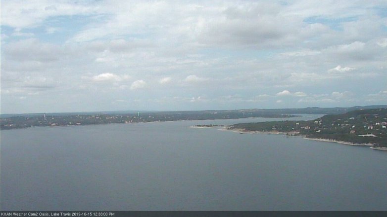 Lake Travis webcam, October 15, 2019 11:35 AM CT
