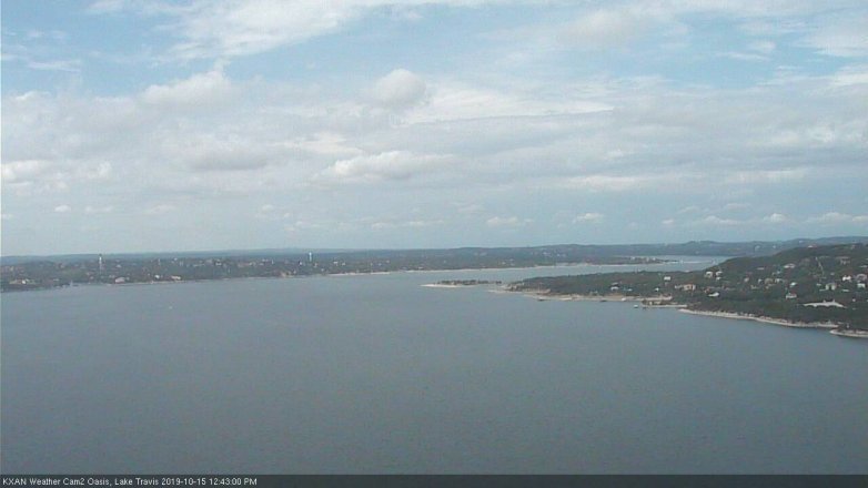 Lake Travis webcam, October 15, 2019 11:45 AM CT