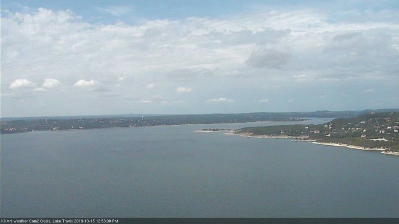 Lake Travis webcam, October 15, 2019 11:55 AM CT