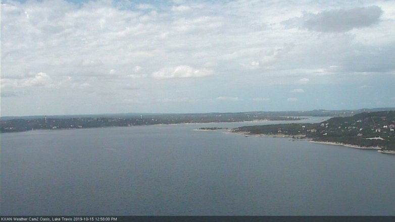 Lake Travis webcam, October 15, 2019 12:00 PM CT