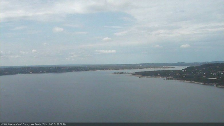 Lake Travis webcam, October 15, 2019 12:30 PM CT