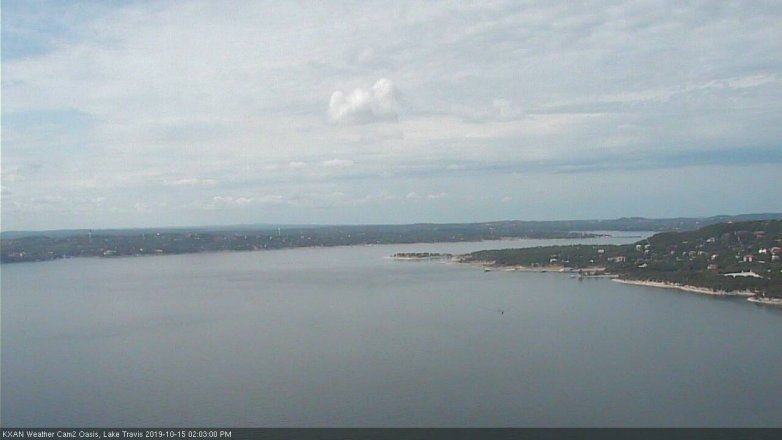 Lake Travis webcam, October 15, 2019 1:05 PM CT