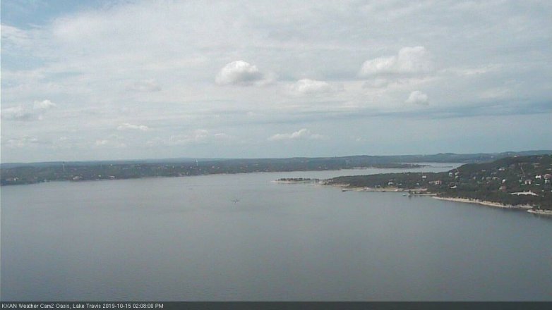 Lake Travis webcam, October 15, 2019 1:10 PM CT