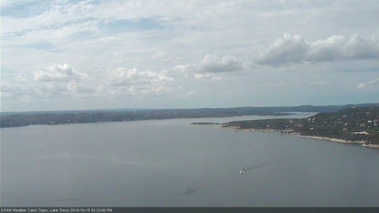 Lake Travis webcam, October 15, 2019 1:35 PM CT