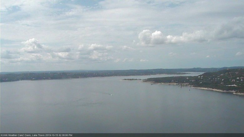 Lake Travis webcam, October 15, 2019 1:40 PM CT