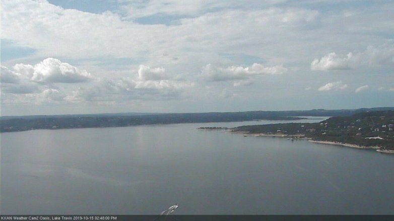 Lake Travis webcam, October 15, 2019 1:50 PM CT