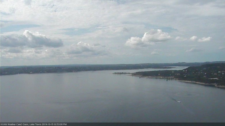 Lake Travis webcam, October 15, 2019 1:55 PM CT
