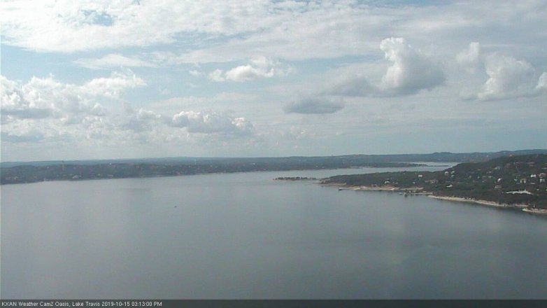 Lake Travis webcam, October 15, 2019 2:15 PM CT