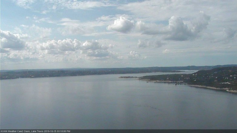 Lake Travis webcam, October 15, 2019 2:20 PM CT