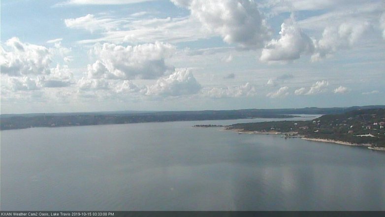 Lake Travis webcam, October 15, 2019 2:35 PM CT