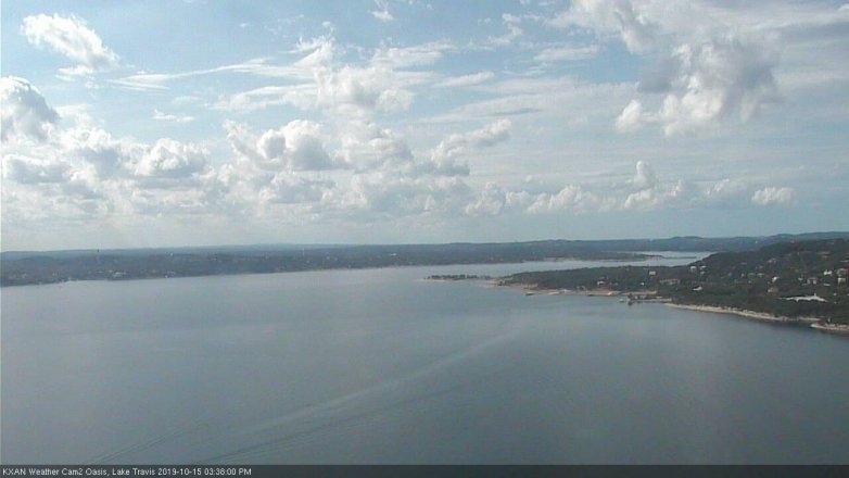 Lake Travis webcam, October 15, 2019 2:40 PM CT