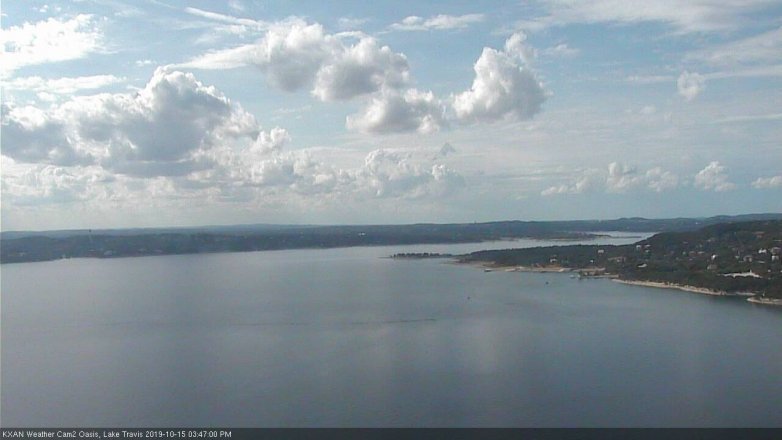 Lake Travis webcam, October 15, 2019 2:50 PM CT