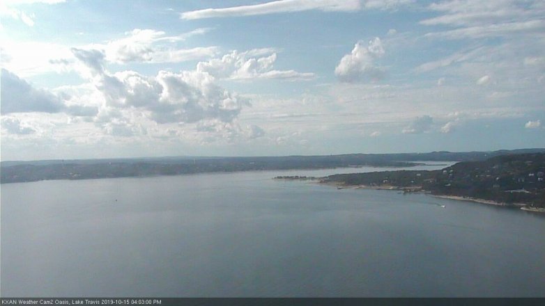 Lake Travis webcam, October 15, 2019 3:05 PM CT