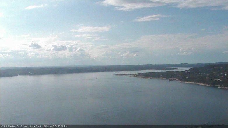 Lake Travis webcam, October 15, 2019 3:25 PM CT