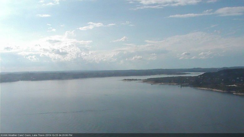 Lake Travis webcam, October 15, 2019 3:30 PM CT
