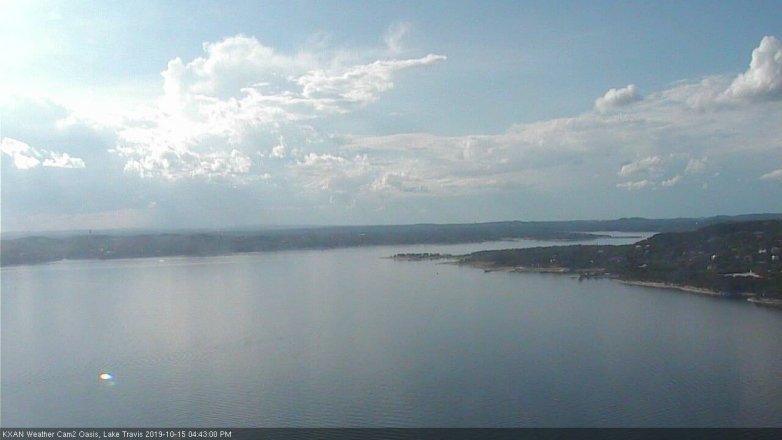 Lake Travis webcam, October 15, 2019 3:45 PM CT