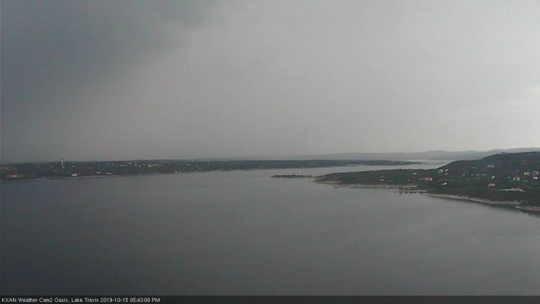 Lake Travis webcam, October 15, 2019 4:45 PM CT