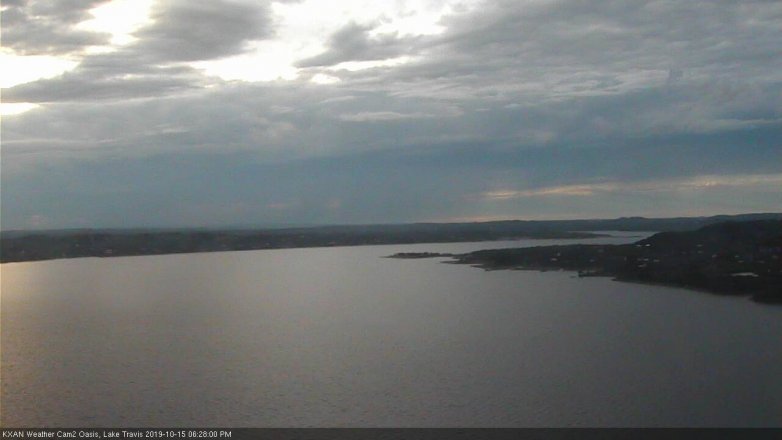 Lake Travis webcam, October 15, 2019 5:30 PM CT