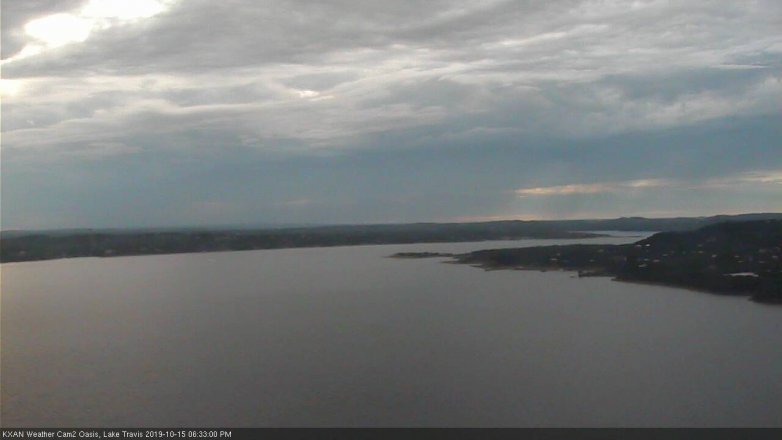 Lake Travis webcam, October 15, 2019 5:35 PM CT