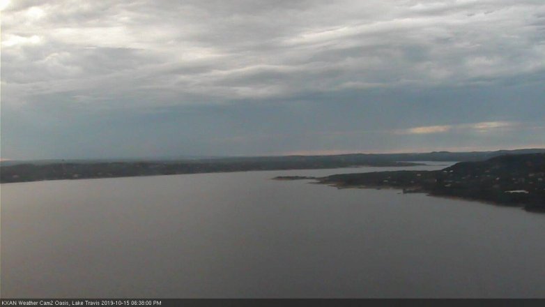 Lake Travis webcam, October 15, 2019 5:40 PM CT