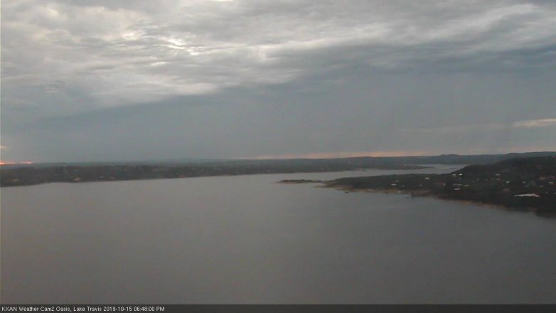 Lake Travis webcam, October 15, 2019 5:50 PM CT