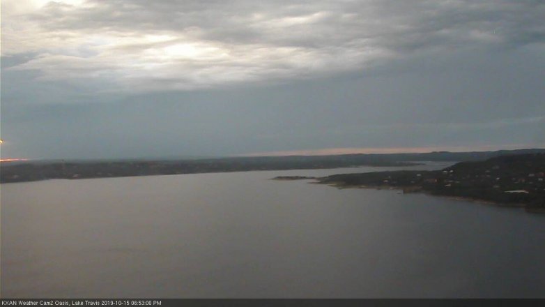 Lake Travis webcam, October 15, 2019 5:55 PM CT