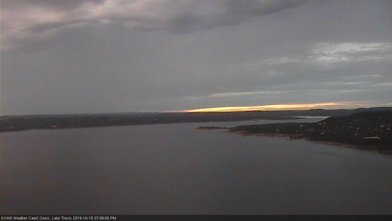 Lake Travis webcam, October 15, 2019 6:10 PM CT