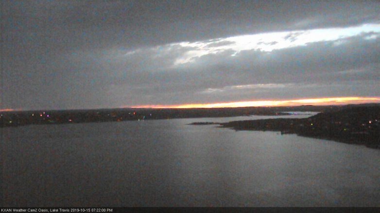Lake Travis webcam, October 15, 2019 6:25 PM CT