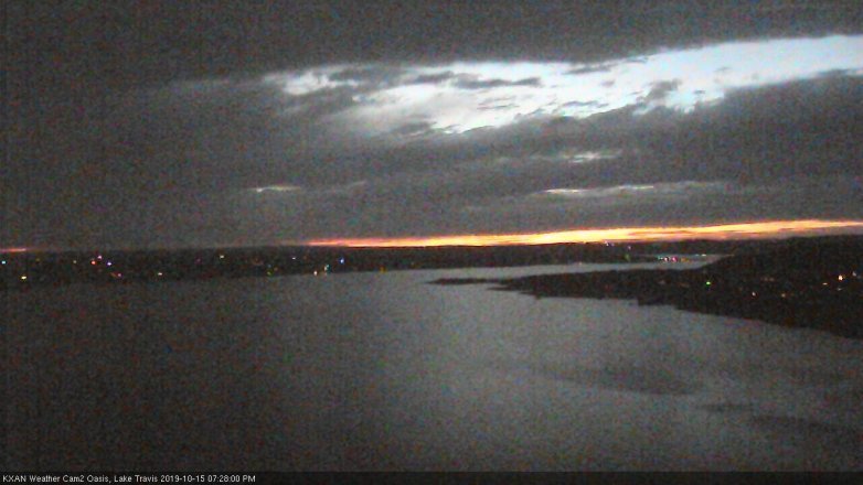 Lake Travis webcam, October 15, 2019 6:30 PM CT