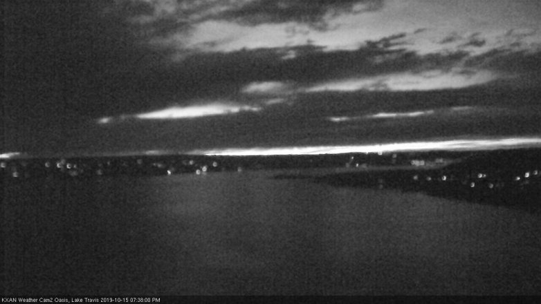 Lake Travis webcam, October 15, 2019 6:40 PM CT