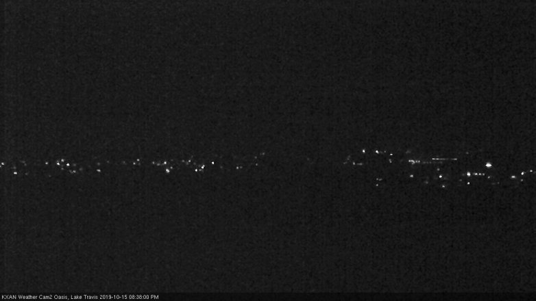 Lake Travis webcam, October 15, 2019 7:40 PM CT